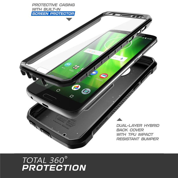 For Moto G6 Case  UB Pro Full-Body Rugged Holster Cover with Built-in Screen Protector For Moto G6 Case 2018 Release | Vimost Shop.
