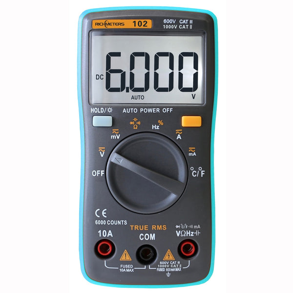 True RMS Digital Multimeter DC AC Voltage Current Resistance Diode Capacitance Temperature Tester Ammeter Voltmeter | Vimost Shop.