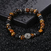 Tiger Eye Stone Beads Bracelet For Men Stainless Steel Charm Bracelets Male Jewelry Men's Valentines Gifts Dropshipping DB42 | Vimost Shop.