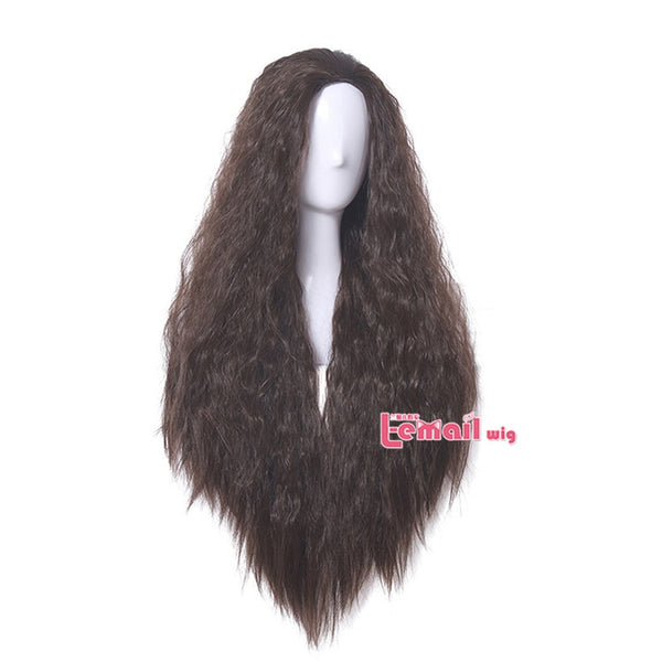 Moana Cosplay Wigs Princess Cosplay Long Curly Dark Brown Wig Halloween Heat Resistant Synthetic Hair | Vimost Shop.