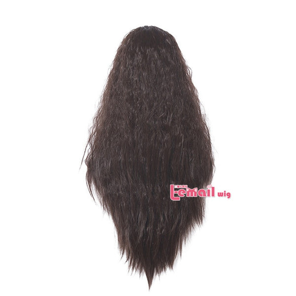 Moana Cosplay Wigs Princess Cosplay Long Curly Dark Brown Wig Halloween Heat Resistant Synthetic Hair | Vimost Shop.