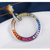 High Quality LBGT Rainbow  S925 Chain Chocker Necklace With AAA+ CZ fashion Personality Women Collar Jewellery bijoux femme | Vimost Shop.