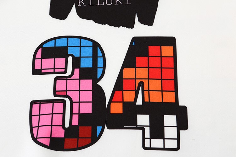 Long Sleeve Hollow Out Patchwork Printed Sweatshirt | Vimost Shop.