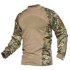 Mens T-shirts Long Sleeve Cotton Camouflage Tactical T Shirts Military Army Tshirts Man Airsoft Clothing | Vimost Shop.