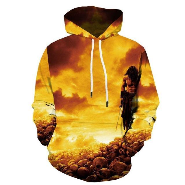 Flame Character Metal Military Colorful 3d Printed  Hoodie | Vimost Shop.
