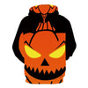 Men Halloween Pumpkin 3D Print Black Hoodie | Vimost Shop.