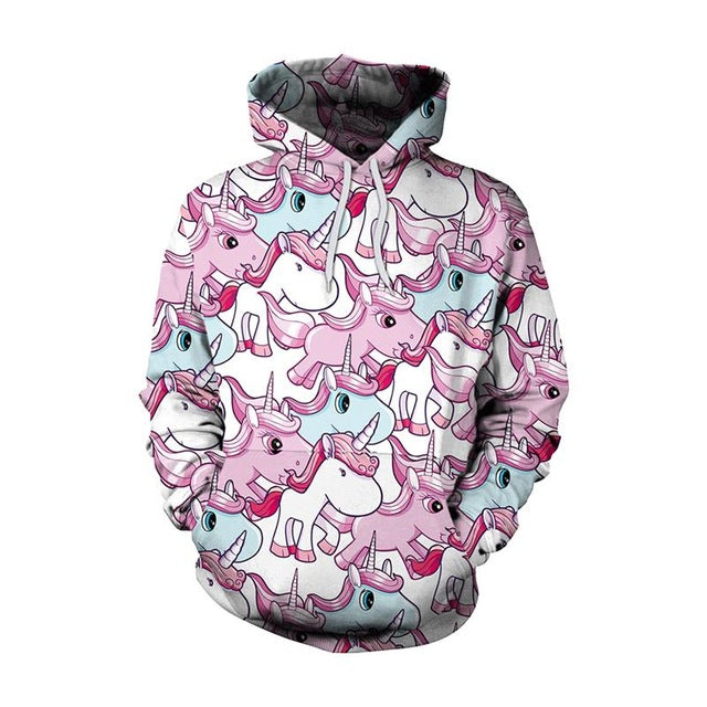 New Fashion Men Women  Unicorn 3D Printed Cartoon Hoodies | Vimost Shop.