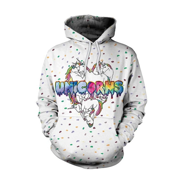 New Fashion Men Women  Unicorn 3D Printed Cartoon Hoodies | Vimost Shop.