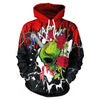 New Fashion Punk Red Flower 3D Sweatshirts Women Men | Vimost Shop.
