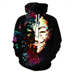 Funny Joker Mask  3d Print Men Women Hoodies | Vimost Shop.