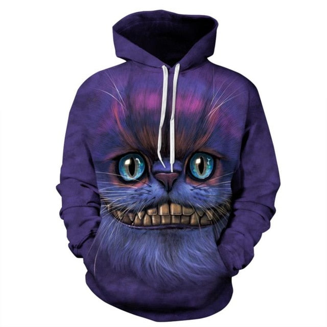 New Fashion 3D Print Waves of Purple Sprite Sweatshirt | Vimost Shop.