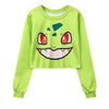 Girl Crop TopsHarajuku Cute Cartoon Printed Sweaters | Vimost Shop.