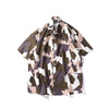 Mens Streetwear Geometry Short Sleeve Shirts Harajuku Hawaiian Pink Grey Shirt Hip Hop Casual Loose Shirt | Vimost Shop.