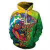 Plus Size 3D  Green Frog Hoodies Sweatshirts | Vimost Shop.