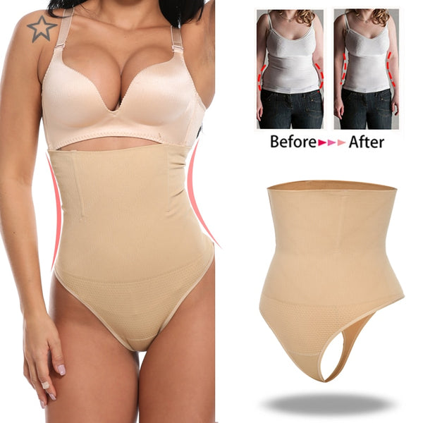 Waist Cincher Thong Girdle Butt lift Tummy Slimmer Thong Panty Minceur Shapewear Control Shaper Waist Cincher Hip Up Underwear | Vimost Shop.