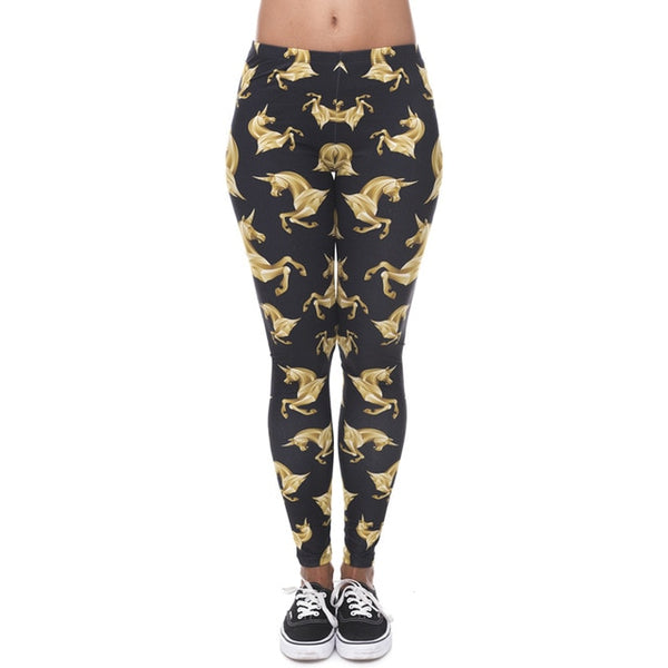 High Elasticity Egyptian cat symbols Printed Fashion Slim fit Legging Workout Trousers Casual Pants Leggings for Women | Vimost Shop.