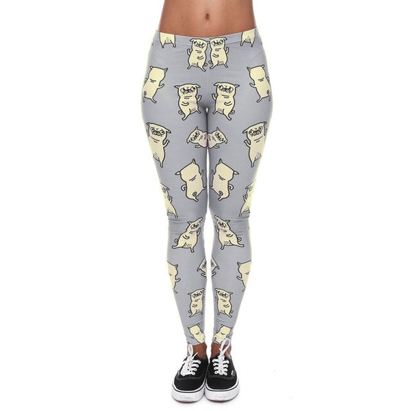 High Elasticity Egyptian cat symbols Printed Fashion Slim fit Legging Workout Trousers Casual Pants Leggings for Women | Vimost Shop.