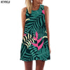 Flower Dress Women Harajuku Tank Art Beach Graffiti Vestido Sexy Yellow Korean Style Womens Clothing Summer Ladies | Vimost Shop.