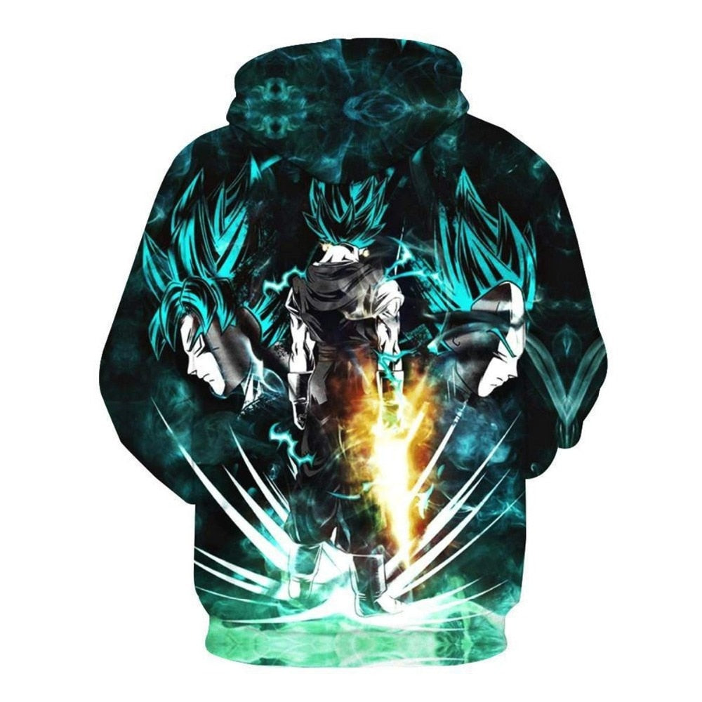 Dragon Ball Z Goku 3D Hoodies Anime Hoodie Unisex 3D Print Fashion Streetwear Hip Hop Punk Hoodies Harajuku Hooded Plus Size - Vimost Shop