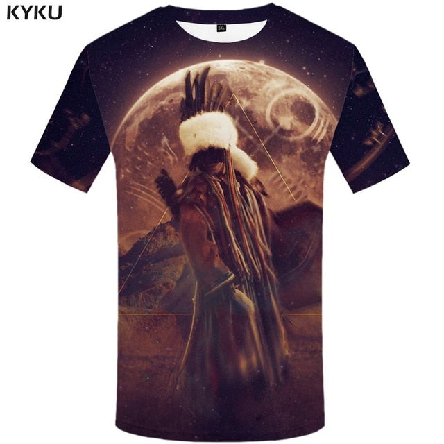 Men Harajuku T-shirts 3d America Tshirt Printed Feather Tshirts Casual Colorful Anime Clothes | Vimost Shop.