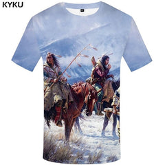 Men Harajuku T-shirts 3d America Tshirt Printed Feather Tshirts Casual Colorful Anime Clothes | Vimost Shop.