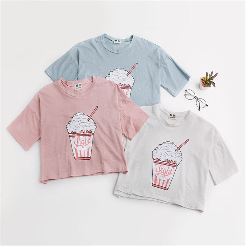 Ice cream Korean style cottonHarajuku women t shirts | Vimost Shop.