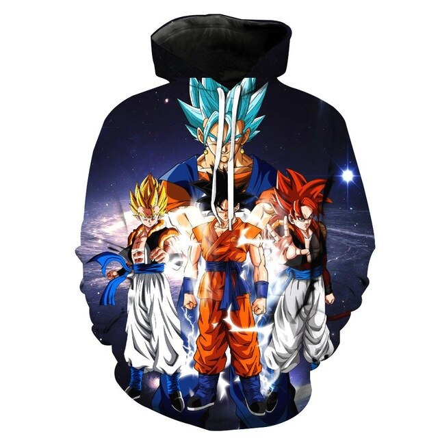 Dragon Ball Z Goku Anime 3D Print Hoodies Sweatshirts Harajuku Cartoon Hooded Women/Men long sleeve hip hop streetwear Clothes - Vimost Shop