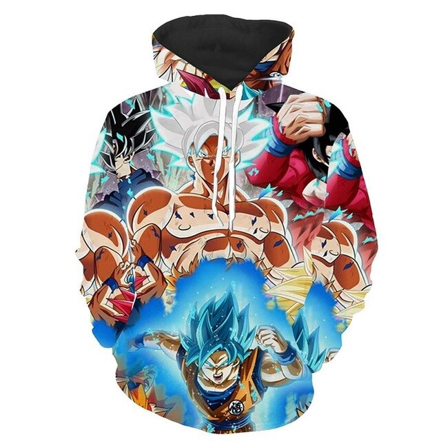 Dragon Ball Z Goku Anime 3D Print Hoodies Sweatshirts Harajuku Cartoon Hooded Women/Men long sleeve hip hop streetwear Clothes - Vimost Shop