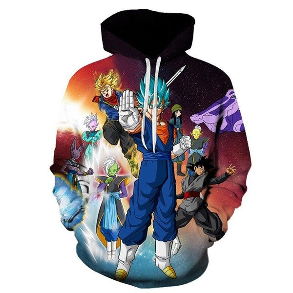 Dragon Ball Z Goku Anime 3D Print Hoodies Sweatshirts Harajuku Cartoon Hooded Women/Men long sleeve hip hop streetwear Clothes - Vimost Shop