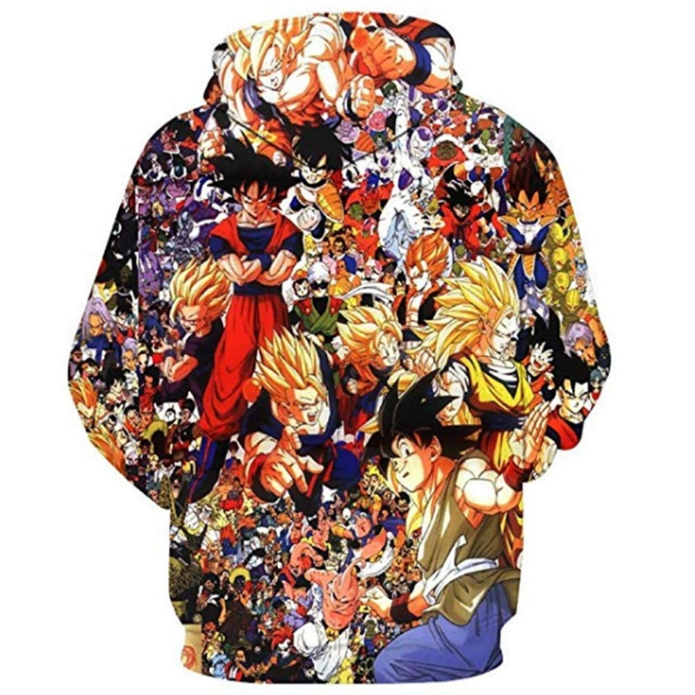 Dragon Ball Z Goku Anime 3D Print Hoodies Sweatshirts Harajuku Cartoon Hooded Women/Men long sleeve hip hop streetwear Clothes - Vimost Shop