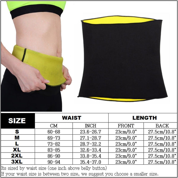 Women's  Thermo Sweat Neoprene Shaper Slimming Belt Waist Cincher Girdle for Weight Loss Neoprene Waist Trainer Corset Belt | Vimost Shop.