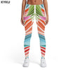 3d Print Dizziness Elastic Gothic Trousers Rainbow Spandex Womens Leggings Pants | Vimost Shop.