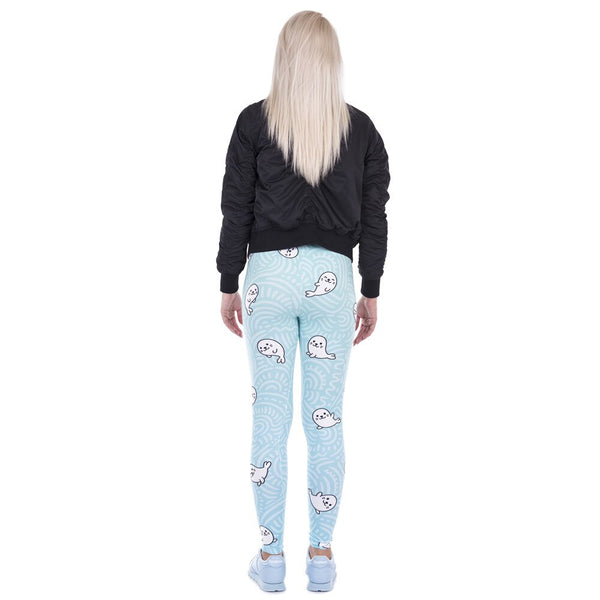 Sexy Legging White Seal Lovely Print High Elasticity Trousers Legins Women Leggings Woman Pants 100% Brand New | Vimost Shop.