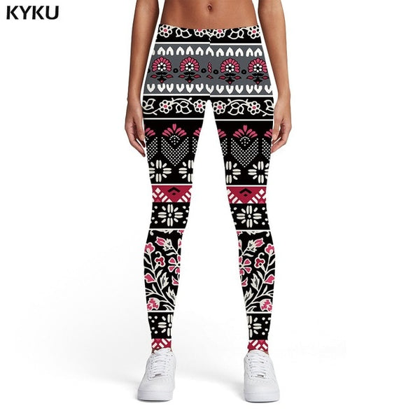 Psychedelic Leggings Women Colorful Sport Gothic Trousers Art Elastic Dizziness Leggings Pants Fitness | Vimost Shop.
