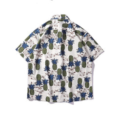 Mens Streetwear Hipster Full Pattern Printed Short Sleeve Shirts Hip Hop Harajuku Hawaiian Shirt Casual Loose Shirt | Vimost Shop.