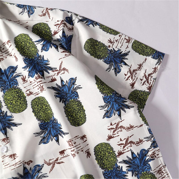Mens Streetwear Hipster Full Pattern Printed Short Sleeve Shirts Hip Hop Harajuku Hawaiian Shirt Casual Loose Shirt | Vimost Shop.
