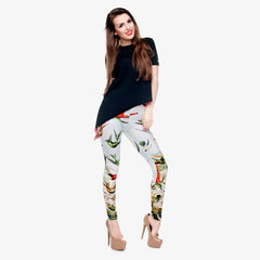 High Quality Birds of Paradise 3D Printing Women Legging Casual Pants Trousers Elasticity Leggings | Vimost Shop.