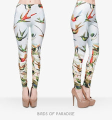 High Quality Birds of Paradise 3D Printing Women Legging Casual Pants Trousers Elasticity Leggings | Vimost Shop.