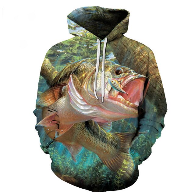 3D Tropical Fish Funny Hoodies For Fishinger Fisherman Men Women Long Sleeve Hoody Sweatshirts Hooded Streetwear Hip Hop Jackets | Vimost Shop.