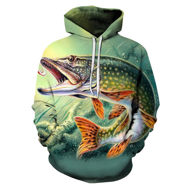 3D Tropical Fish Funny Hoodies For Fishinger Fisherman Men Women Long Sleeve Hoody Sweatshirts Hooded Streetwear Hip Hop Jackets | Vimost Shop.