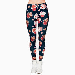 Muffins 3D Graphic Full Printing Women's Clothing teenage fitness Legging Sexy Punk Leggings Pants Workout | Vimost Shop.