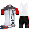 Red PRO TEAM cycling jersey Ropa Ciclismo 9D Gel Pad | Vimost Shop.