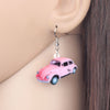Acrylic Classical Beetle Car Earrings Dangle Drop Vintage Fashion Auto Jewelry For Women Girls Lovers Gift Accessories | Vimost Shop.